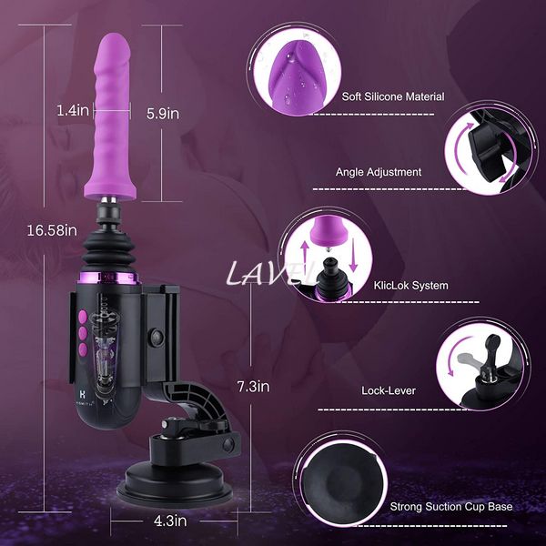 Міні секс-машина Hismith Mini Capsule Sex-Machine with Strong Suction Cup, потужна, перезаряджувана SO6197 фото