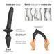 Анальная пробка с дилдо 2в1 Strap-On-Me SWITCH PLUG-IN REALISTIC DILDO Black L, диаметр 4,5/3,4 см SO6828 фото 4