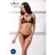 Комплект білизни Passion MELISSA BIKINI XXL/XXXL, black, ліф зі шнурівкою і трусики-стрінги EL15903 фото 5