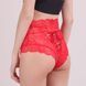 Еротичні мереживні трусики зі шнурівкою Midnight Lace, колір червоний, розмір M&ndash;L TNS1220 фото 6