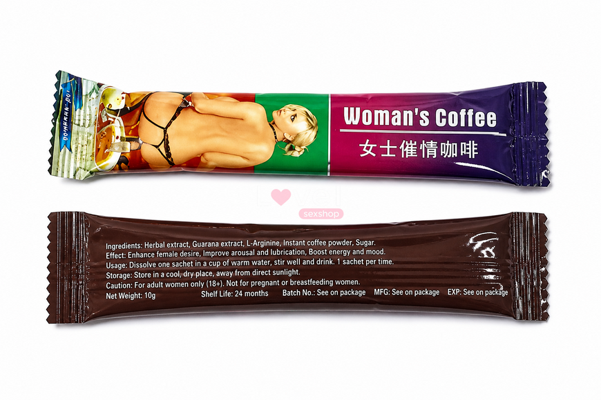 Возбуджающий  кофе для женщин Women&rsquo;s coffee, увеличивает желание, 1 шт PE3943 фото