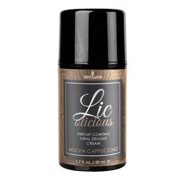 Гель для минета Sensuva Lic-o-licious Cappuccino (50 мл), маслянистый, без сахара SO3530 фото