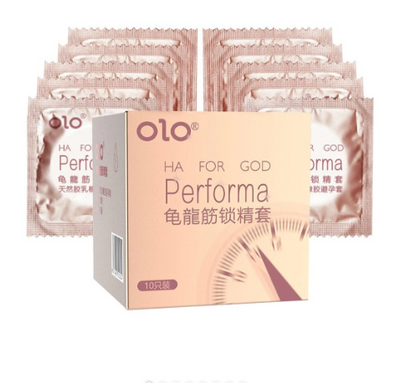Презервативи з ефектом пролонгації OLO Performa з гіалуроновою кислотою, 3 шт LAV2000261 фото