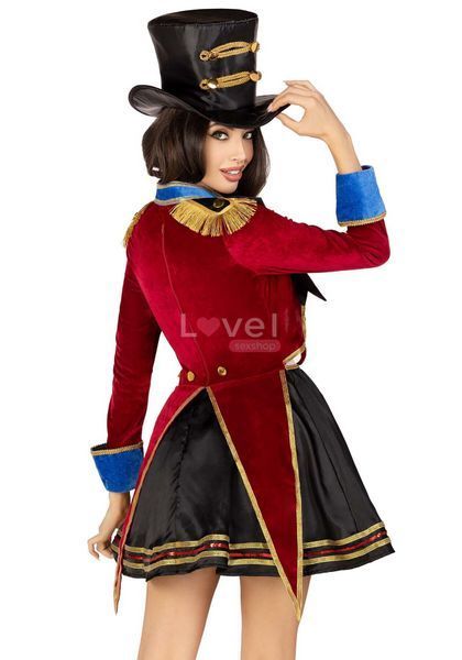 Костюм циркачки Leg Avenue Classic Ringmaster Costume M, платье, шляпа SO9194 фото