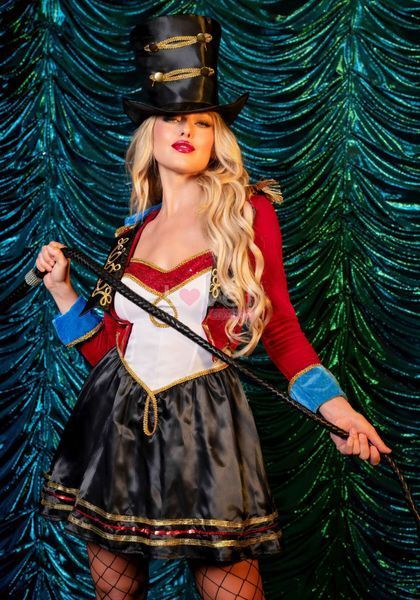 Костюм циркачки Leg Avenue Classic Ringmaster Costume M, платье, шляпа SO9194 фото
