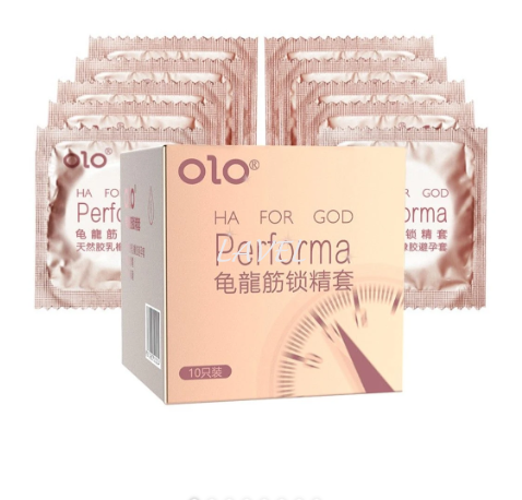 Презервативы с эффектом пролонгации OLO Performa с гиалуроновой кислотой, 3 шт LAV2000261 фото