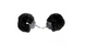 Наручники DS Fetish Plush handcuffs, металл с мехом, черные 99273 фото 1