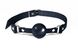 Кляп силіконовий Feral Feelings Silicon Ball Gag Black/Black, чорний ремінець, чорна кулька SO8265 фото 1