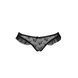 Трусики з оборками Passion Exclusive DONIA THONG L/XL, black PS25901 фото 5