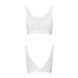 Топ з прозорою вставкою Passion PS002 TOP S, white SO4205 фото 4