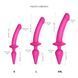Анальна пробка з дилдо 2в1 Strap-On-Me SWITCH PLUG-IN DILDO Fuchsia L, діаметр 4,5/3,4 см SO6829 фото 6