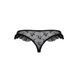 Трусики з оборками Passion Exclusive DONIA THONG L/XL, black PS25901 фото 6