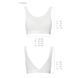 Топ з прозорою вставкою Passion PS002 TOP S, white SO4205 фото 5