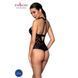 Сетчатый боди с халтером и ритмичным рисунком Passion Hima Body XXL/XXXL, black SO5348 фото 2