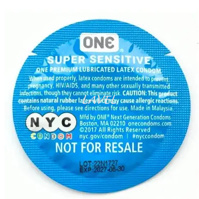 Презерватив One Super Sensitive NYC, 1шт ON221734 фото