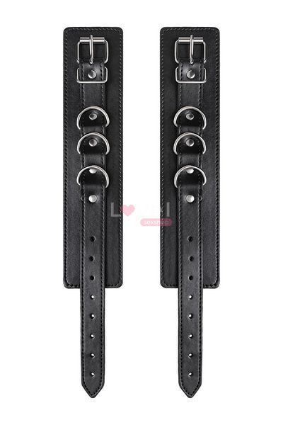 Наручники кожаные Anonymo Ankle Cuffs 0153, Black 661100310153 фото