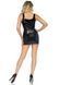 Виниловое мини-платье на шнуровке Leg Avenue Vinyl lace up mini dress M SO8001 фото 2