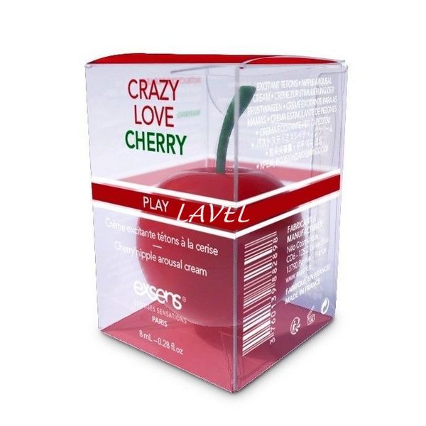 Возбуждающий крем для сосков EXSENS Crazy Love Cherry (8 мл) с жожоба и маслом ши, съедобный SO3334 фото