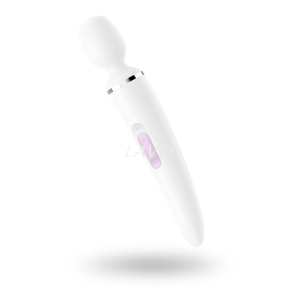 Вибромассажер Satisfyer Wand-er Woman (White/Chrome), водонепроницаемый, мощный, размер XXL SO3458 фото