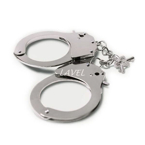 Наручники металлические Adrien Lastic Handcuffs Metallic (полицейские) AD30400 фото