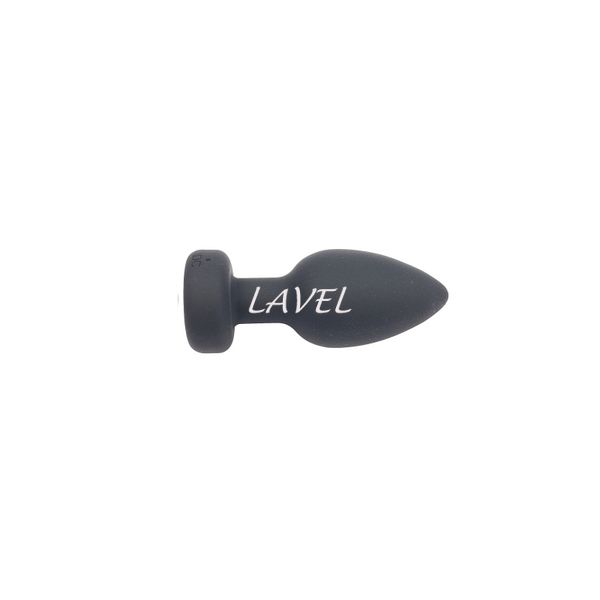 Анальная вибропробка с металлом Lavel, черная, управление телефоном LAV2000140 фото