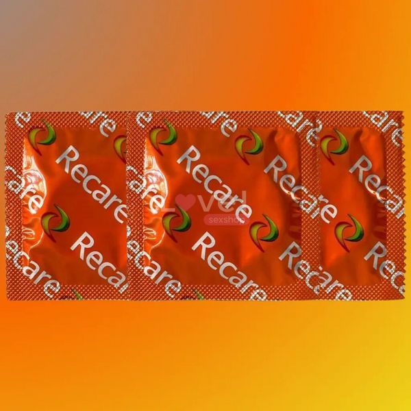 Презервативи Recare Color Fruit Flavour Condoms 3 шт, аромати: м'ята, банан, полуниця SX3318 фото