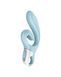 Вібратор-кролик Satisfyer Love Me Blue, гнучкий, відросток з потрійним кінчиком SO7779 фото 2