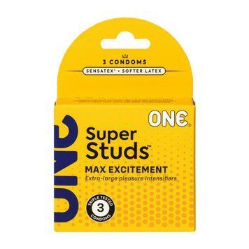 Презервативы стимулирующие ребристые ONE Super Studs, 3 шт SX0782 фото