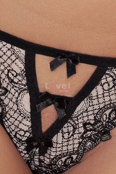 (SALE) Трусики стрінги ALISON THONG black XXL/XXXL - Passion Exclusive PS20203 фото