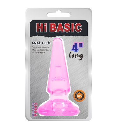 Анальна пробка - Hi-Basic Sassy Anal Plug 4" Pink 6610CN00153 фото
