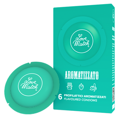 Презервативи - Love Match Aromatizzato (Flavoured), 54 мм, 6шт 8118000005 фото