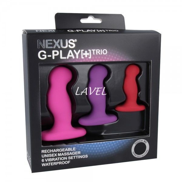 Набор вибромассажеров простаты Nexus G-Play Trio Plus, макс диаметр 2,3-3,0-3,5см, для новичков SO2142 фото