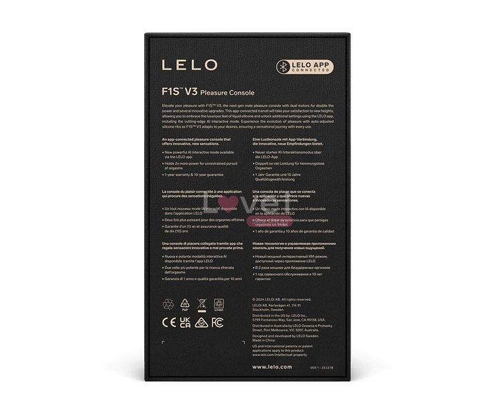 Смарт-мастурбатор LELO F1S V3 Red, 2 мотори, 8 режимів, стимуляція звуковими хвилями SX0703 фото