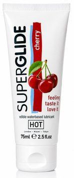 Їстівний лубрикант на водній основі HOT Superglide стигла вишня, 75 мл HOT44115 фото
