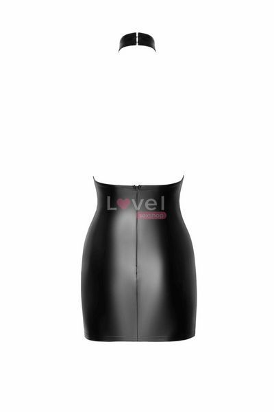 Сукня Noir Handmade F311 Eros, L, black, міні, спідниця під латекс, верх &mdash; сітка, відкрита спина SX0305 фото