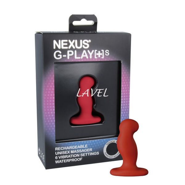 Вібромасажер простати Nexus G-Play Plus S Red, макс діаметр 2,3 см, перезаряджуваний GPS003 фото