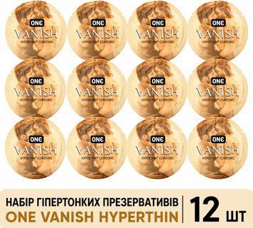 Набір гіпертонких презервативів ONE Vanish Hyperthin, 12 шт ONE5864 фото