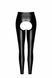 Лeггинсы Noir Handmade F304 Taboo wetlook leggings with open crotch and bum - S SX0261 фото 5