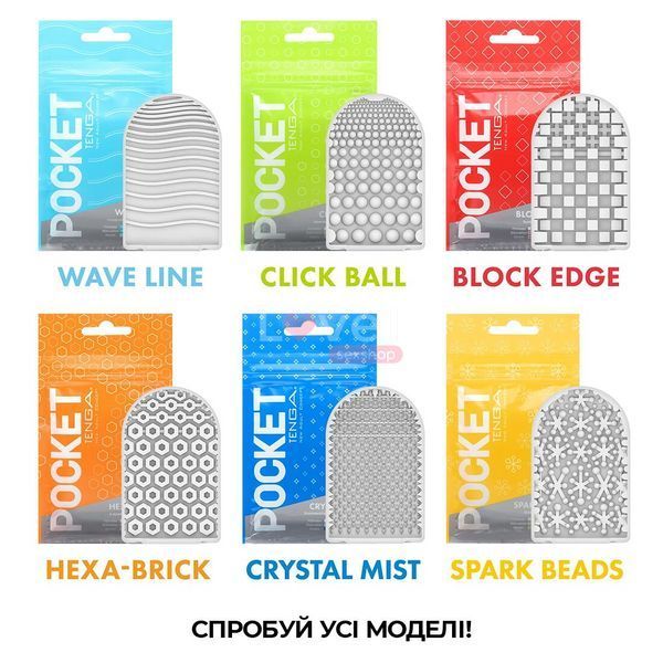 Мастурбатор TENGA Pocket Block Edge SO5596 фото