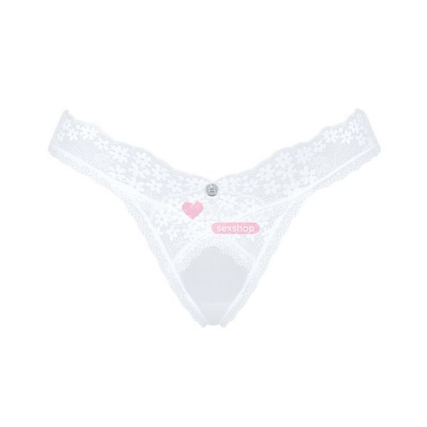 Мереживні танга Obsessive Heavenlly thong XL/2XL SO8187 фото