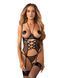 Корсет Obsessive Dominna cupless corset & crotchless thong 2XL/3X SX3565 фото 1