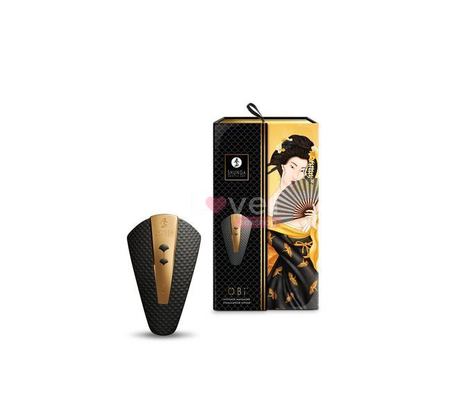 Кліторальний вібратор Shunga Obi Black SO6899 фото