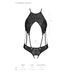 Боди с открытым доступом Passion TASMINA BODY XXL/XXXL, black, экокожа, шнуровки, ажурные кружева SO8489 фото 5