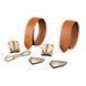 Фіксатори для рук та ніг LOCKINK Wristcuffs/Anklecuffs, коричневі, натуральна шкіра SX0836 фото 3