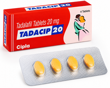 Сильнодіючі таблетки для чоловіків Tadacip 20 мл, 4 табл  LAV2000137 фото