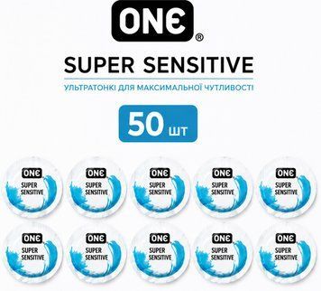 ONE Super Sensitive 50 шт ONE55669 фото