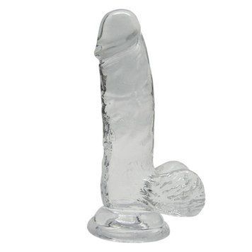 Прозрачный фаллоимитатор Alive Jelly Dildo Rider, ТПЕ, присоска, диаметр 4см, длина 20см SO3983 фото