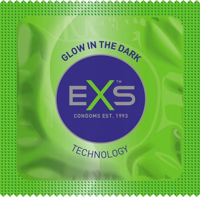Презервативы - EXS GLOW (светящийся в темноте)), EXS008 фото