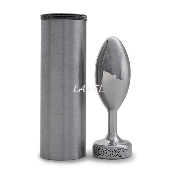 Металлическая анальная пробка DOXY Butt Plug SMOOTH, гладкая, диаметр 3,3 см SO8030 фото