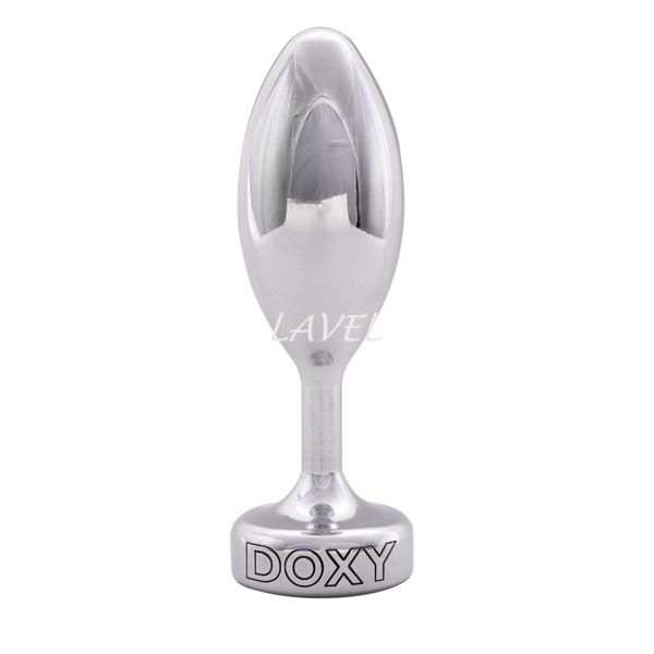 Металева анальна пробка DOXY Butt Plug SMOOTH, гладенька, діаметр 3,3 см SO8030 фото